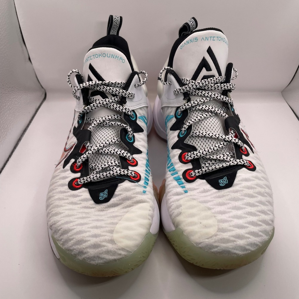 Nike Giannis Immortality White Clear Black Basketball Shoes DH4470-100 Mens 8.5